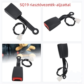 Autóbiztonsági övcsat csatlakozója riasztó jel bázissal és vezetékkel, normálisan zárt dugaszoló alap
