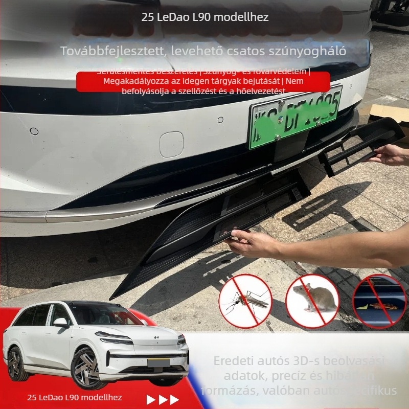 Ledao L90 modellhez készült középső háló módosító készlet: rovarvédő háló, víztartály védő háló szúnyogok ellen és macskaszőr elleni háló