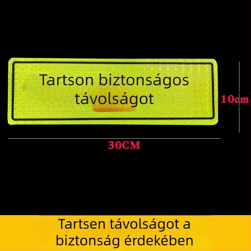 Reflexiós teherautó matrica — éjszakai figyelmeztetés, személyre szabott kreatív dizájn • Anyag: matrica • Típus: 1 • Telepítés: ragasztás