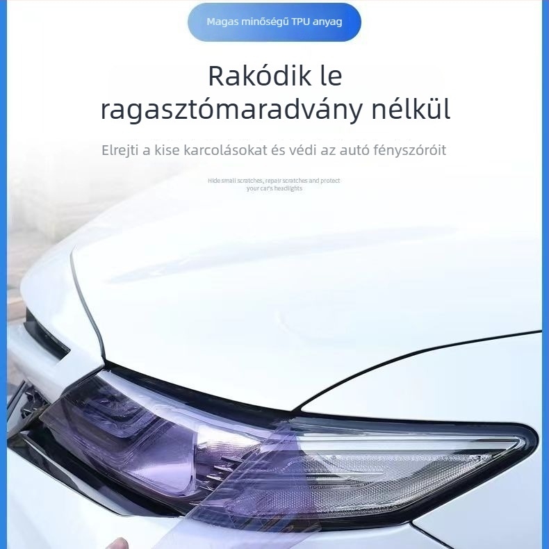 TPU film fényszórókhoz fényvezérlő funkcióval (Anyag: Stickers; Típus: Reflective warning stickers; Szerelés: vákuumcsésze típus; Méret: Egyéb; Minta: Egyéb)