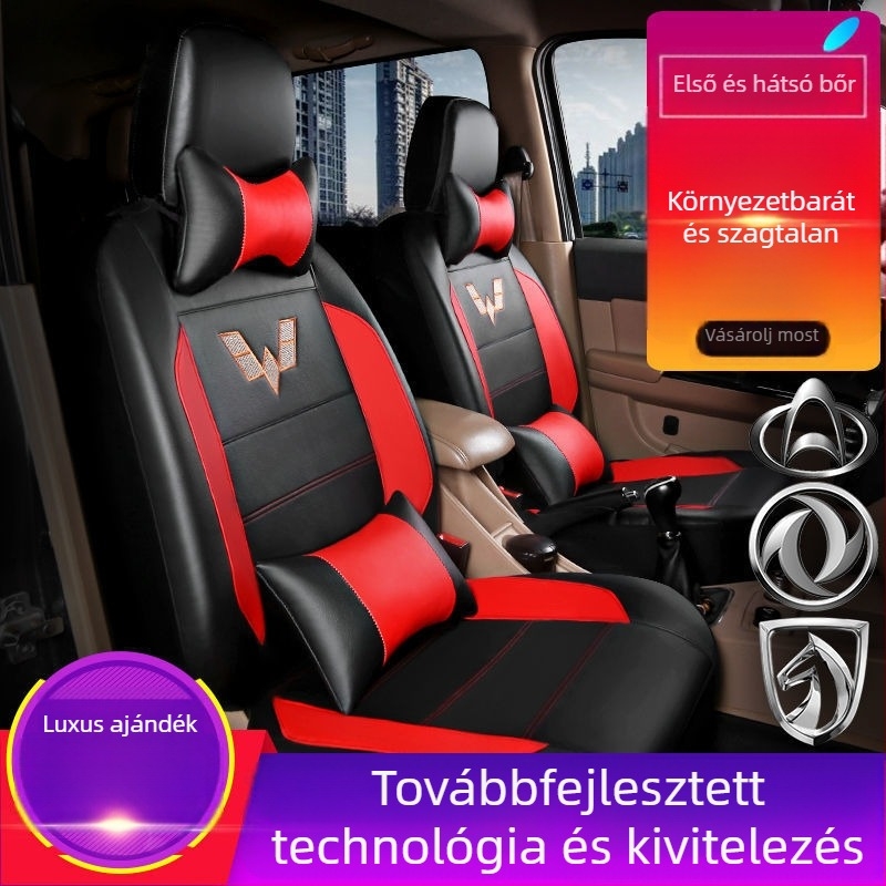 Wuling Hongguang S Glory V7 8 helyes kisbusz üléshúzás készlet, dupla sor, minden évszakra, műbőr