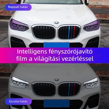 TPU autó lámpa fólia ragasztóval, testreszabható feldolgozás, egyszínes minta, Típus 96, a fényszórók és hátsó világításhoz