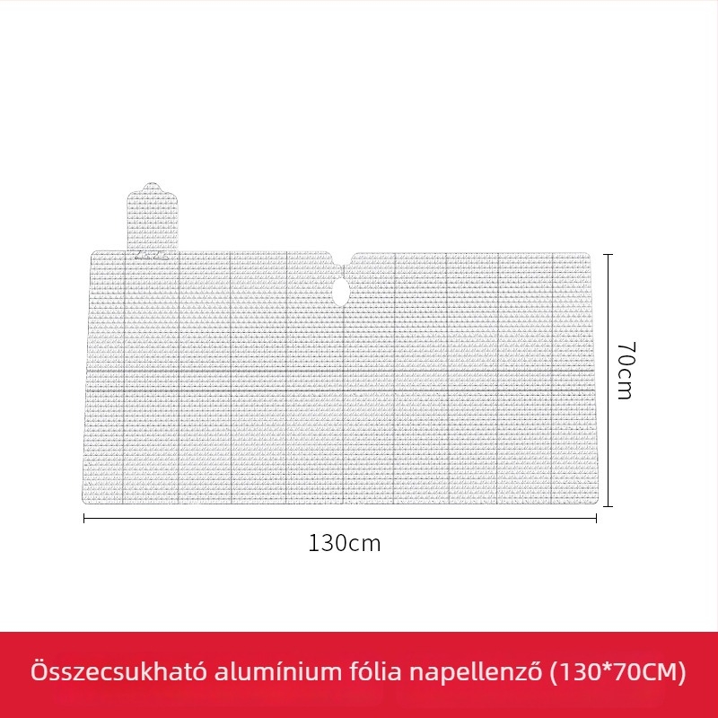 Autóhoz való napszemüvegháló vastagított alumíniumfóliával, hőszigetelés, hordozható napellenző, rögzítés vákuumos kapcsolóval