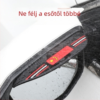 Hátsó tükör esővédő pajzs – PVC anyag, erős tapadás, univerzális kompatibilitás, testreszabható