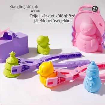 Strandhomokozó játék készlet ásóval és hajtogatható vödörrel – műanyag, 4–6 éveseknek, homokozó eszközök