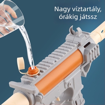 gyerekeknek szánt vízipisztoly vízi játékhoz — műanyagból; 7–14 éveseknek; vízijátékok; márka Simple (Anyag: műanyag; Funkció: vízi játék; Életkor: 7–14; Kategória: vízi játékok; Márka: Simple)
