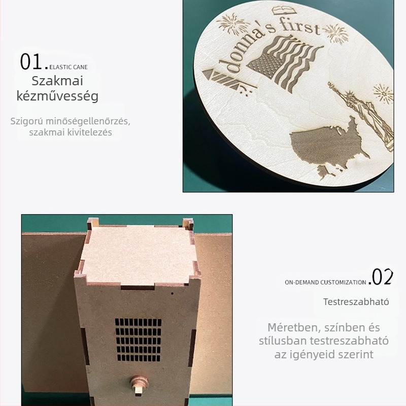 3D puzzle sűrűségű táblából, DIY és testreszabás rajzok alapján, hálós tasakban csomagolva, 14+ korosztálynak