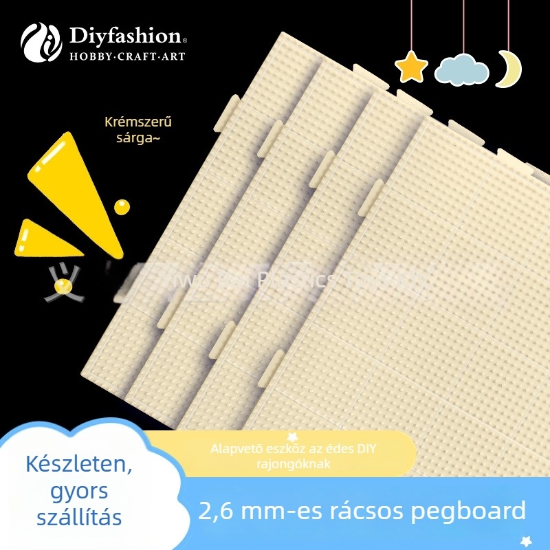 Diyfashion Műanyag Sík Kirakó Tábla – Magas Hőmérséklet-állóság, Gravíró Sablon 52×52