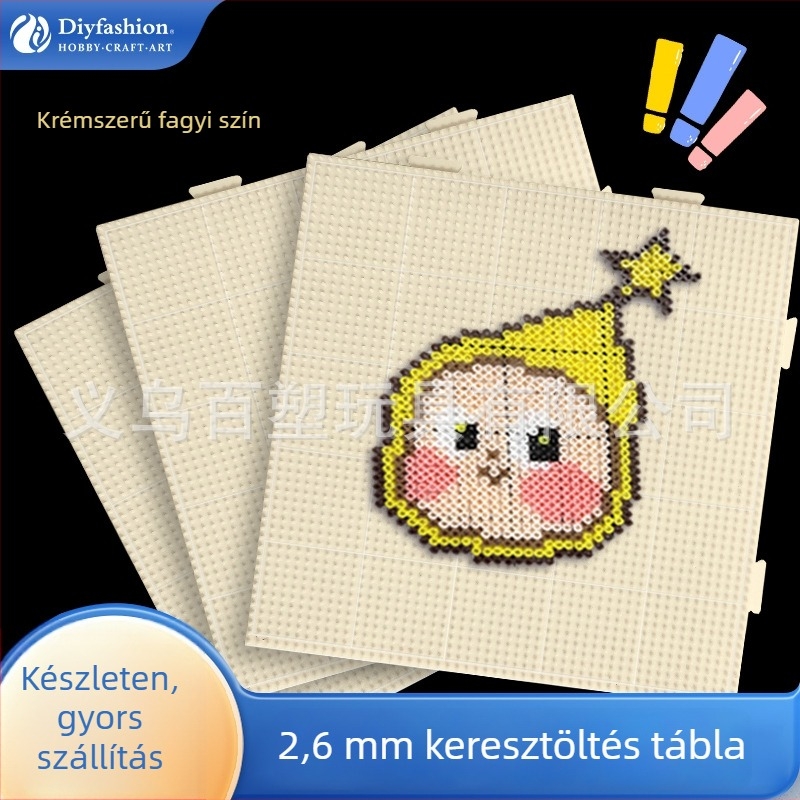 Diyfashion Műanyag Sík Kirakó Tábla – Magas Hőmérséklet-állóság, Gravíró Sablon 52×52