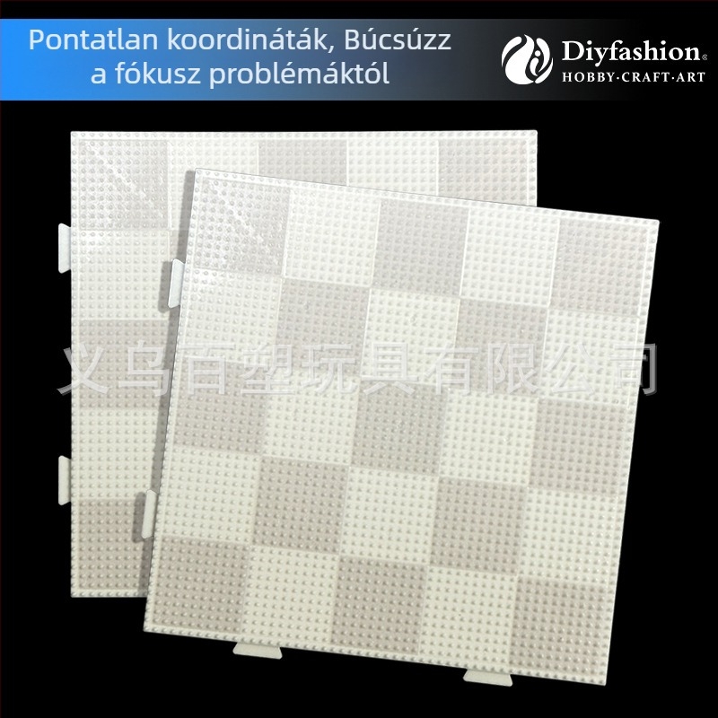 Fúziós gyöngy alaplap rácsos felülettel, műanyag, többfunkciós, DIY-barát