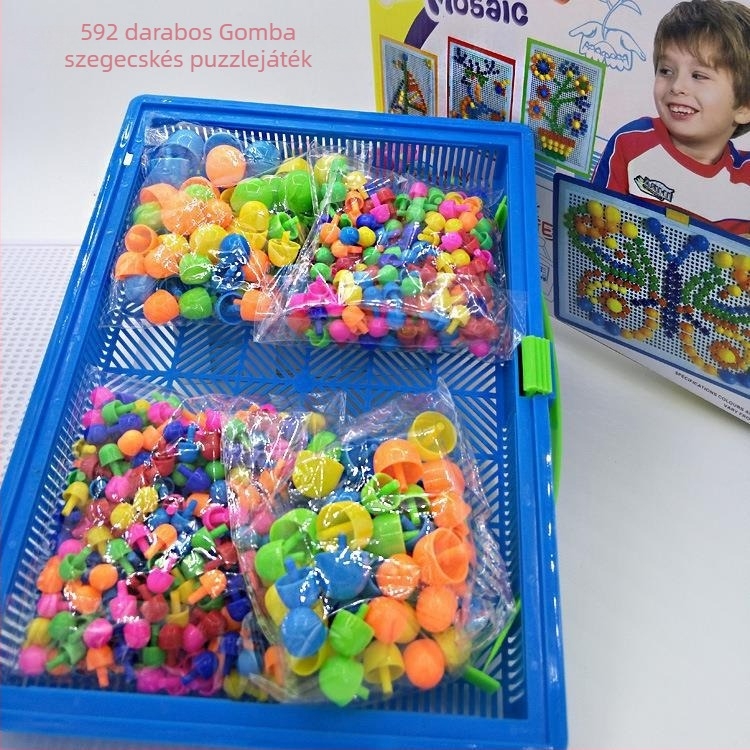 3D puzzle gyerekeknek, műanyag, DIY-képes, 4–6 éveseknek, dobozos csomagolás
