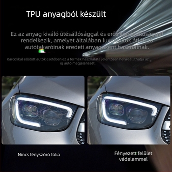 GAC Trumpchi M8/GM8 fényszóróvédő fólia, átlátszó TPU külső autóburkolat matricához (2018-2020)