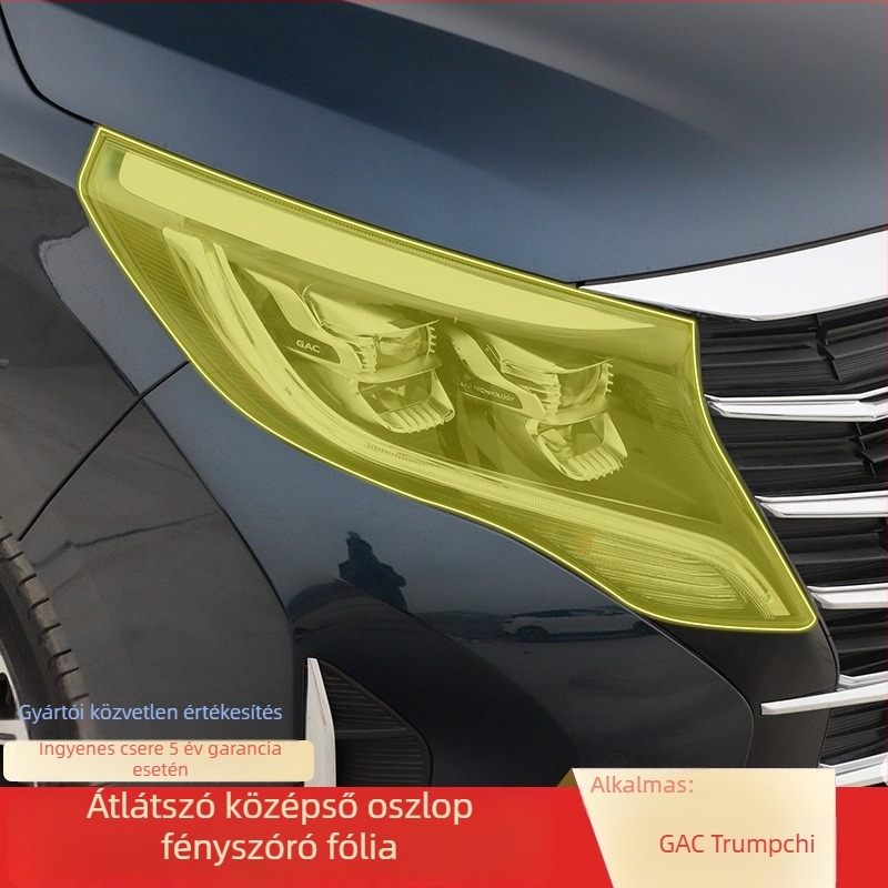 GAC Trumpchi M8/GM8 fényszóróvédő fólia, átlátszó TPU külső autóburkolat matricához (2018-2020)