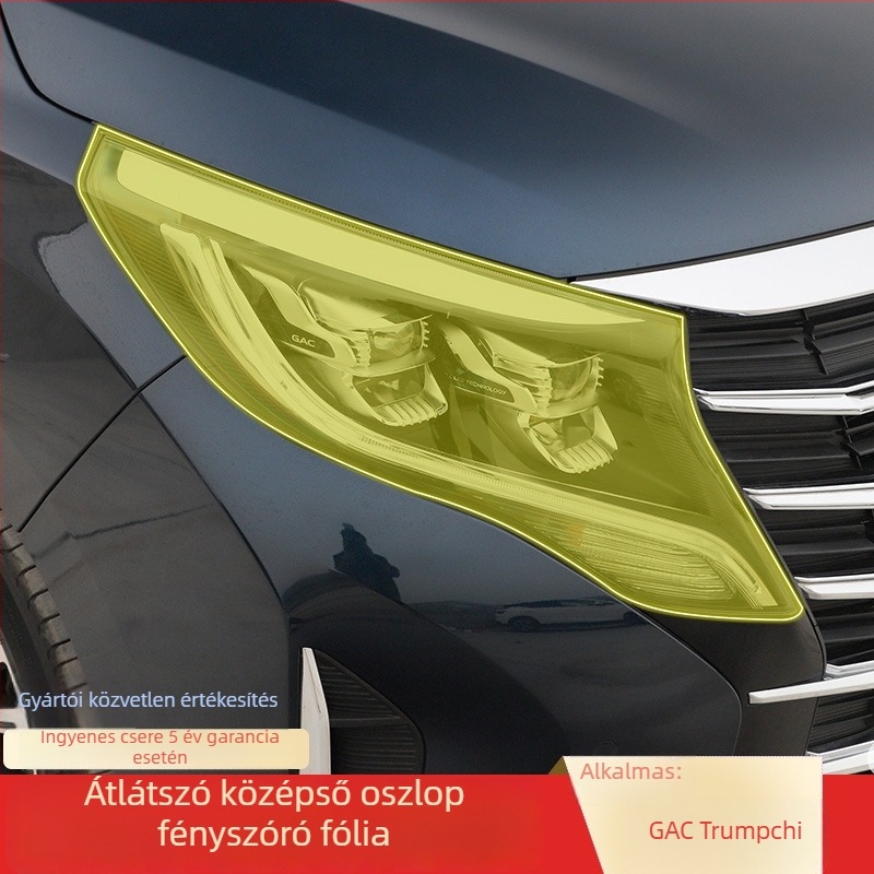 GAC Trumpchi M8/GM8 fényszóróvédő fólia, átlátszó TPU külső autóburkolat matricához (2018-2020)