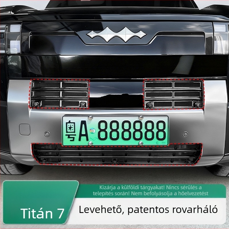 Fang Cheng Bao Titanium 7 autóhoz illő rovarvédő háló, rovarvédő háló, víztartályvédő háló, szétszerelés nélküli védőháló, dekoratív kiegészítő
