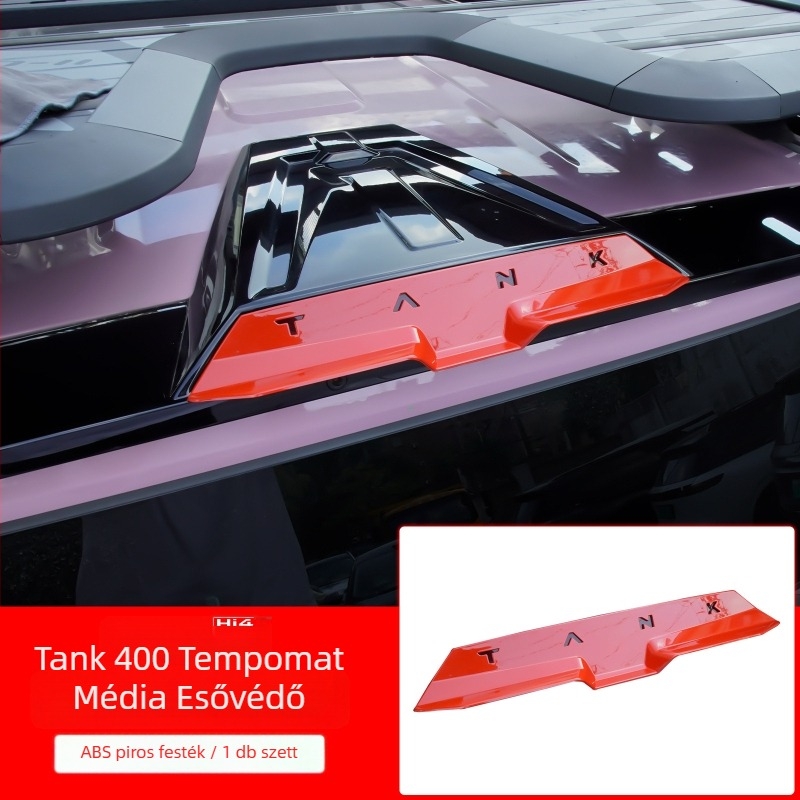 Tank 400 Hi4T esővédő visszapillantó tükörhöz, Stream Media, szemöldök kamera és fényszóró módosítás