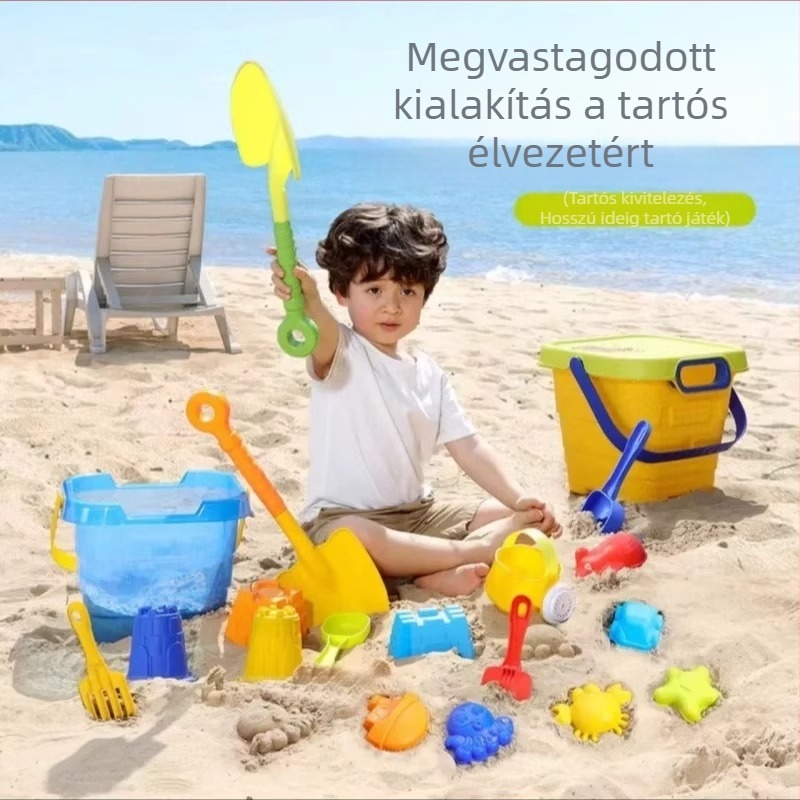 ABS strandjáték – homokozó és vízijáték készlet gyerekeknek, 4–6 évesek