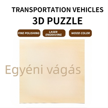 Basswood faanyagú 3D puzzle állat témájú - DIY testreszabható modell 14 éves kortól
