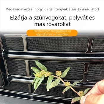 BYD Han DMI első grille rovarvédő háló - ABS keret + rozsdamentes acél háló; Termékkód: Byd han front gear; Élettartam: 3–5 év