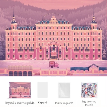 Dallas Hotel puzzle és gyerek stresszoldó játék, papír, DUZ, egyedi képek, 7–14 éveseknek, születésnapi ajándék