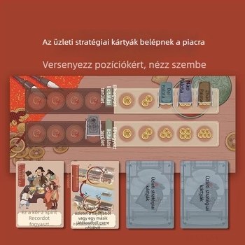 Ray Fish: A Song-dinasztia száz kereskedőjének képe – Luxuskivitelű újévi oktatív társasjáték családi összejövetelekre, gyerekeknek születésnapi ajándék, 8+