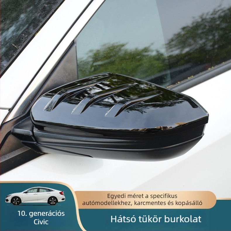 ABS visszapillantó tükörfedél a Honda Civic 10. generációjához (2016–2021) — védőhéj, dekoratív alkatrész