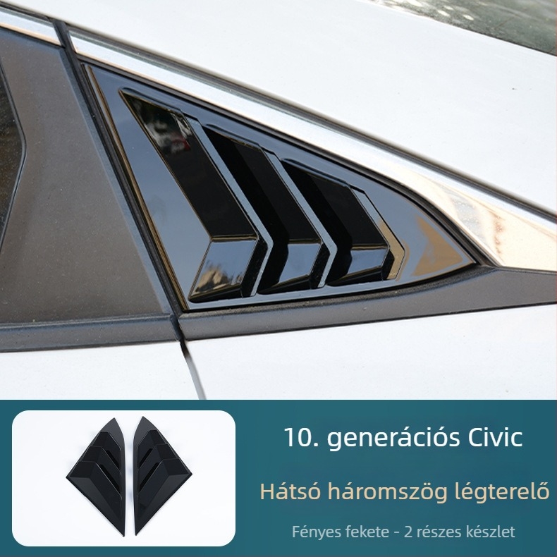 ABS visszapillantó tükörfedél a Honda Civic 10. generációjához (2016–2021) — védőhéj, dekoratív alkatrész