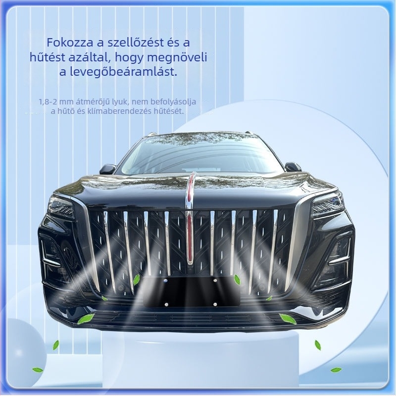 Integrált csattos rovarvédő rács a Hongqi HS5 (23–25) elülső középső rácshoz, víztank védelem, rovar- és pollen elleni védelem