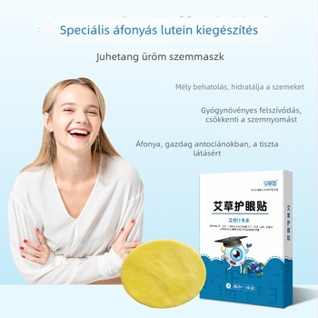 Moxa szemvédő tapasz pelin és áfonya luteinnel (Márka: Mi caotang; Anyag: pelin és áfonya; Modell: Mugwort blueberry lutein eye patch; Típus: szemvédő tapasz)