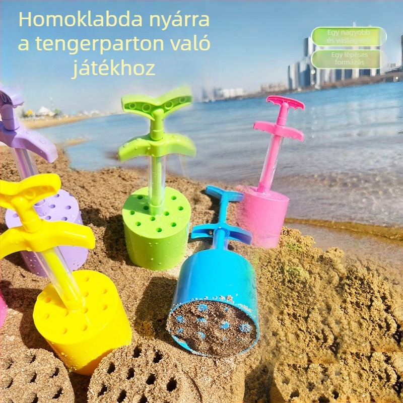 Műanyag homokozós eszköz a homokozó játékhoz — 0–3 éveseknek, Csomagolás: Színes doboz, Fejleszti a megfogást és az érzékelést