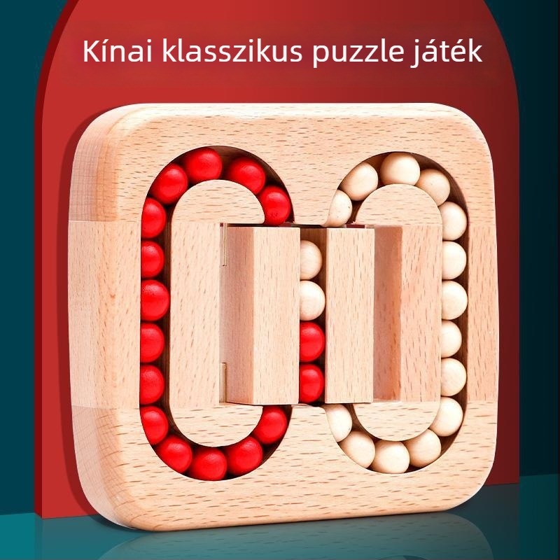 Fa Kongming/Luban Lock puzzle – kinyitás, oktatási asztali játék (anyag: fa; kategória: Kongming Lock/Luban Lock; ajánlott életkor: 7–14 év; OEM logó elérhető)