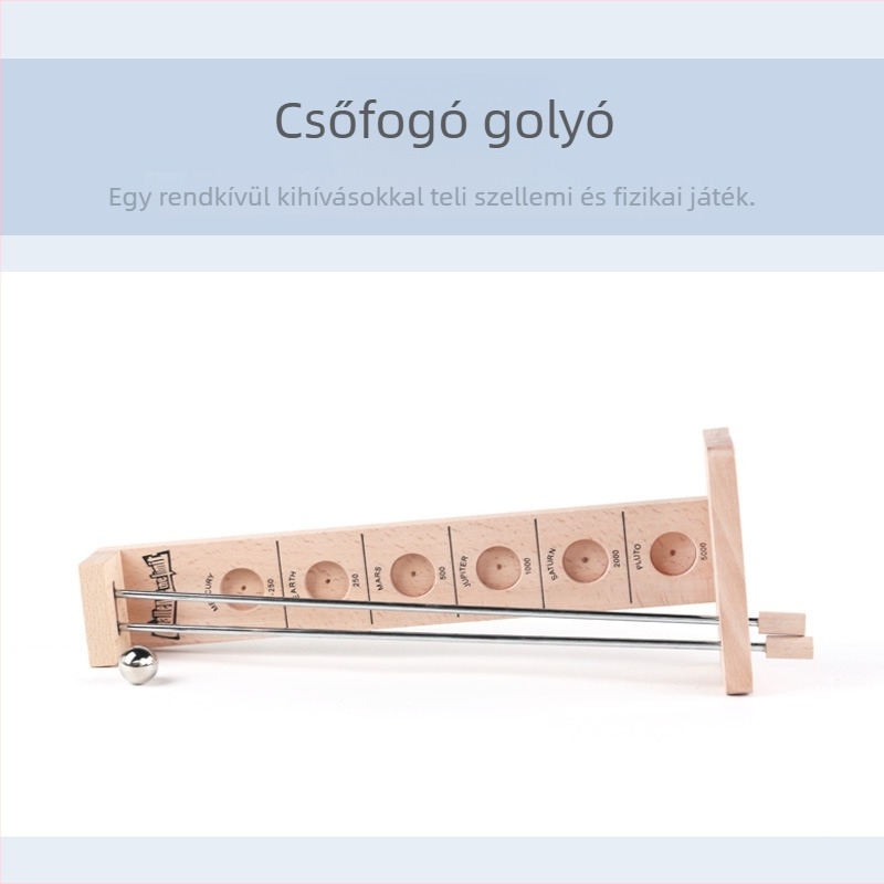 Fából készült logikai játék gyerekeknek 7–14 évesek számára, anyag: fa; csomagolás: színes doboz.