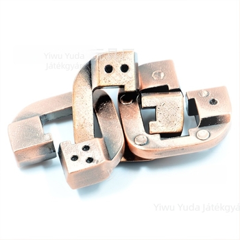 Keshi Ötvözetes puzzle-zár – Kong Ming/Luban Lock, három az egyben, 15–35 éveseknek