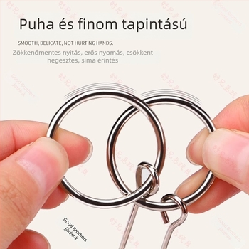 Kilenc Gyűrűs Fejtörő Gyerekeknek – ötvözet, logikai játék, Nine Rings kategória, gyűrűk megoldása, 15–35 éveseknek