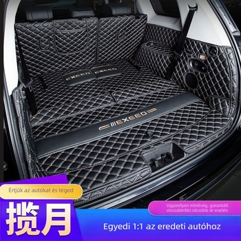 Exeed VX öt- és hétüléses modellhez teljes lefedettségű csomagtartómatrac, bőr, Royal Journey, testreszabható