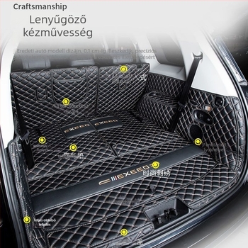 Exeed VX öt- és hétüléses modellhez teljes lefedettségű csomagtartómatrac, bőr, Royal Journey, testreszabható