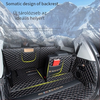 Exeed VX öt- és hétüléses modellhez teljes lefedettségű csomagtartómatrac, bőr, Royal Journey, testreszabható