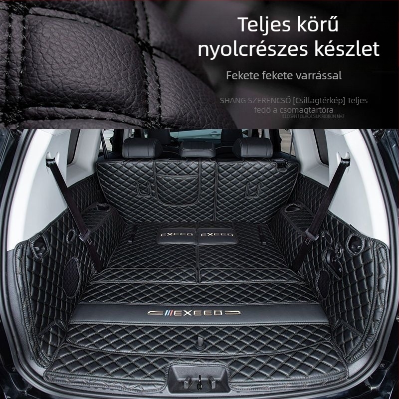 Exeed VX öt- és hétüléses modellhez teljes lefedettségű csomagtartómatrac, bőr, Royal Journey, testreszabható