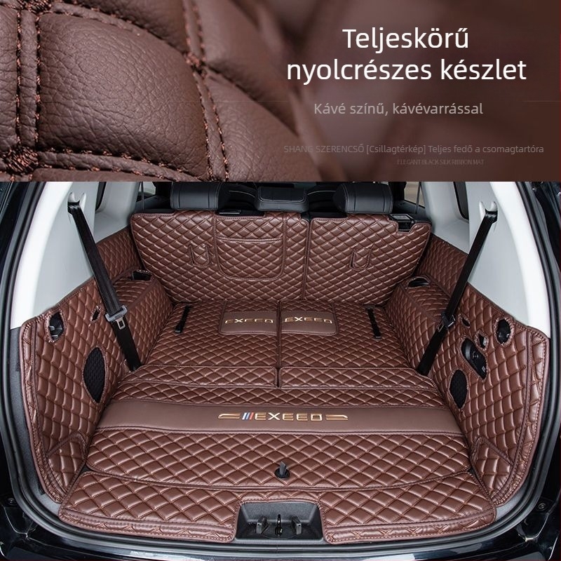 Exeed VX öt- és hétüléses modellhez teljes lefedettségű csomagtartómatrac, bőr, Royal Journey, testreszabható