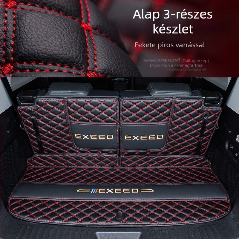 Exeed VX öt- és hétüléses modellhez teljes lefedettségű csomagtartómatrac, bőr, Royal Journey, testreszabható