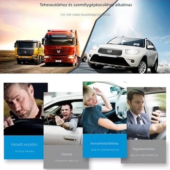 A8 autóba szánt GPS készülék fáradtság elleni figyelmeztetéssel, hosszú útakon biztonsági emlékeztetővel