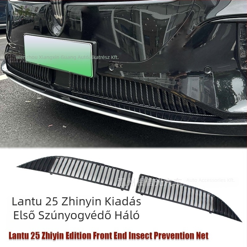 Autó elejére rovarvédő háló Lantu Zhiyinhez, külső dekorációs elem, ABS anyag, kompatibilis 25 modellhez