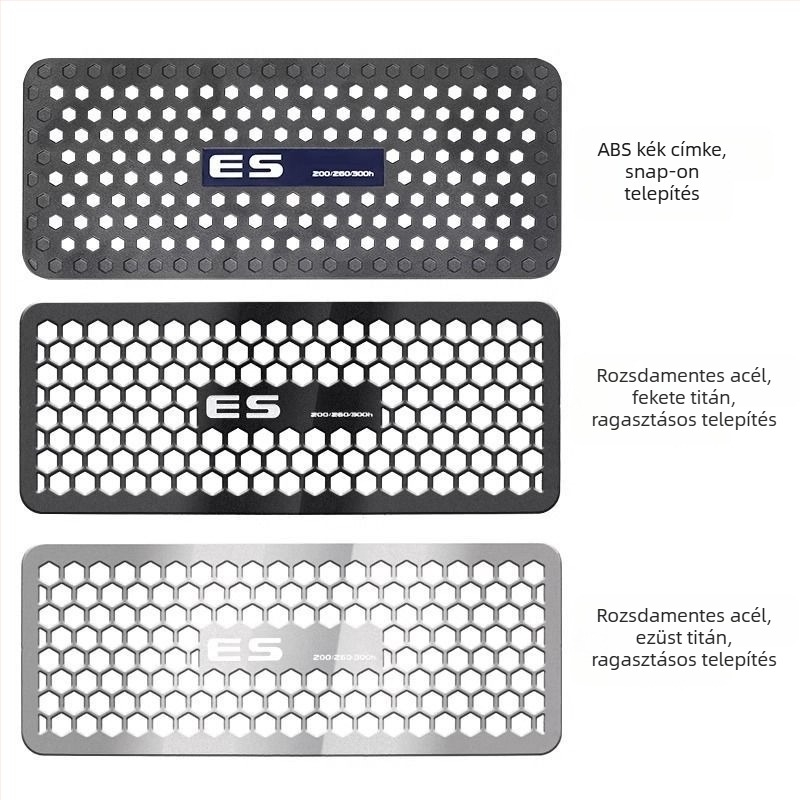 Lexus ES200 légkimeneti fedél, rozsdamentes acél, modell Lexus