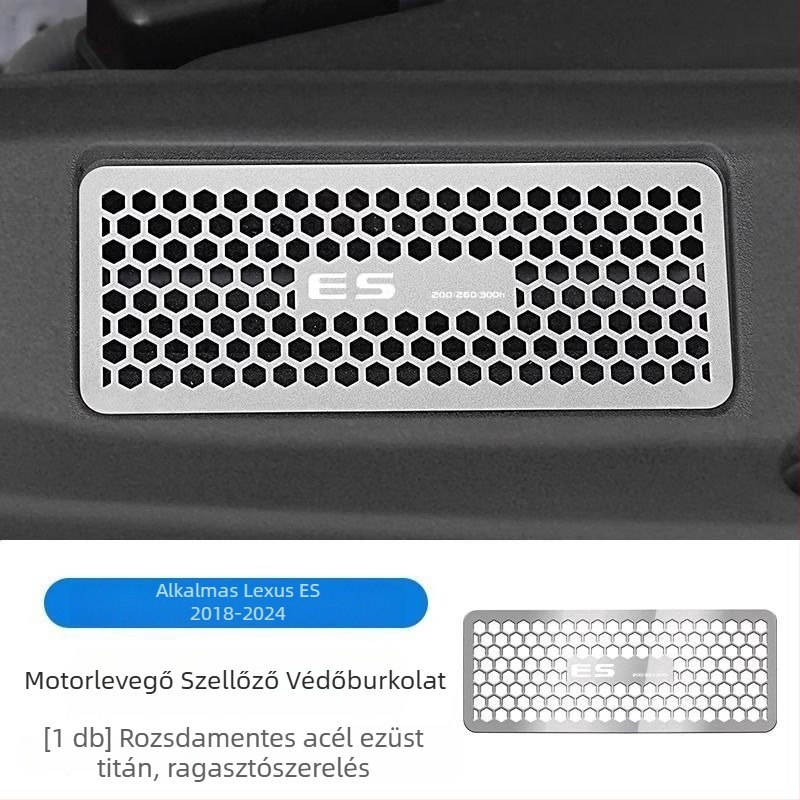 Lexus ES200 légkimeneti fedél, rozsdamentes acél, modell Lexus