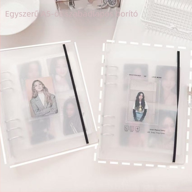 Polaroid fotóalbum, szabadon lapozható kivitel, műanyag borító, kristályos dizájn.