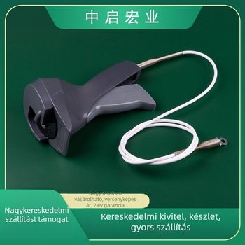 Kézi zárnyitópisztoly DET-022, ABS anyagú, cipő típusú lopás elleni csatokhoz; szupermarketeknek, ruházati boltoknak és ékszerüzleteknek. Márka Zhongkai Hongye.