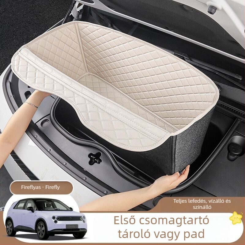 Bőr belső tároló autóba a első csomagtartóhoz és az első motorrekeszhez, tárolási módosító alkatrész a hátsó ülések alatt, Ford-kompatibilis