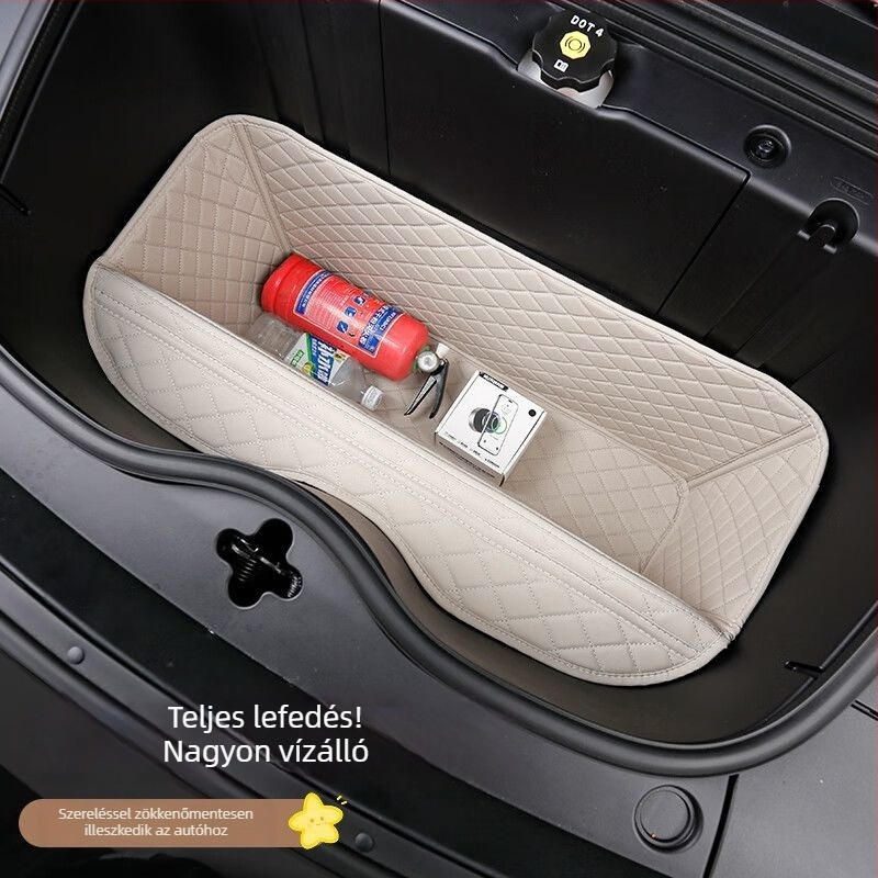 Bőr belső tároló autóba a első csomagtartóhoz és az első motorrekeszhez, tárolási módosító alkatrész a hátsó ülések alatt, Ford-kompatibilis