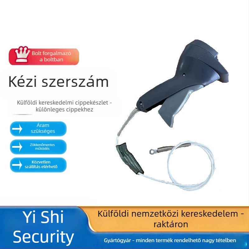 Kézi nyitópisztoly ruházathoz szupermarketben, 200 mm, műanyag membrán, műanyag felület