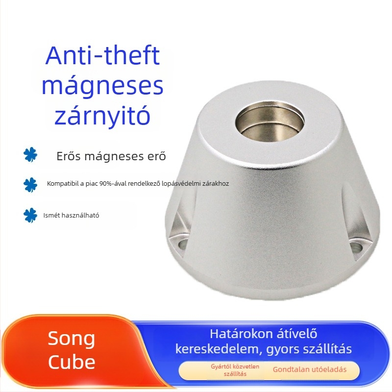 Anti-theft címke eltávolító – Erős mágneses zárnyitó, alumínium ötvözet, szupermarketekhez, ruházati boltokhoz, cipő- és táskaboltokhoz, Pine Cube márka